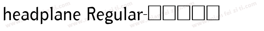 headplane Regular字体转换